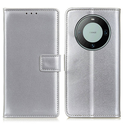 For Huawei Mate 60 Pro PU Leather Wallet Phone Cover Textured Flip Stand Smartphone Case