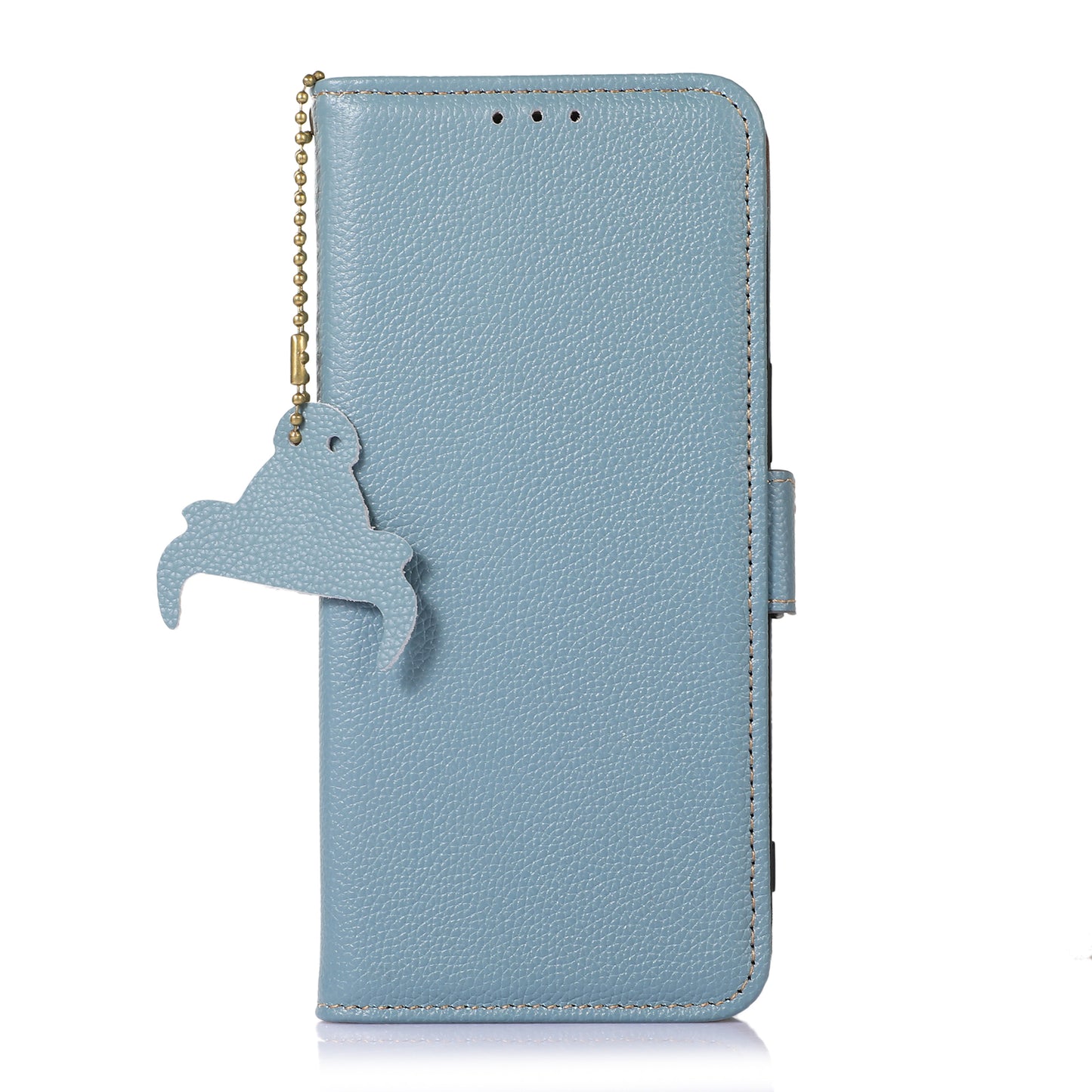 For Huawei Mate 60 Pro RFID Blocking Wallet Stand Shell Genuine Cow Leather Anti-drop Phone Case