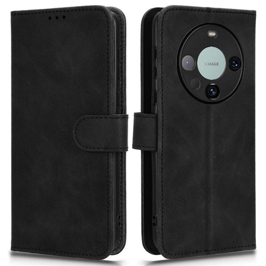 For Huawei Mate 60 Pro PU Leather Phone Cover Drop Protection Skin-Touch Wallet Stand Case