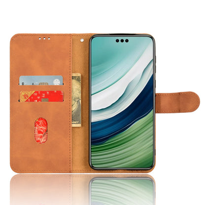 For Huawei Mate 60 Pro PU Leather Phone Cover Drop Protection Skin-Touch Wallet Stand Case