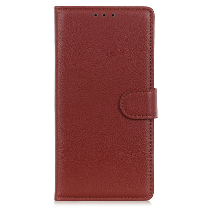 For Huawei Mate 60 PU Leather Case Bump Proof Litchi Texture Wallet Stand Phone Cover