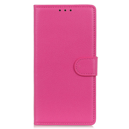 For Huawei Mate 60 PU Leather Case Bump Proof Litchi Texture Wallet Stand Phone Cover
