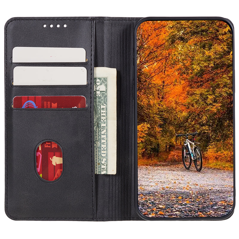 For Honor X6a 4G PU Leather Calf Texture Stand Wallet Cover Magnetic Closing Phone Case