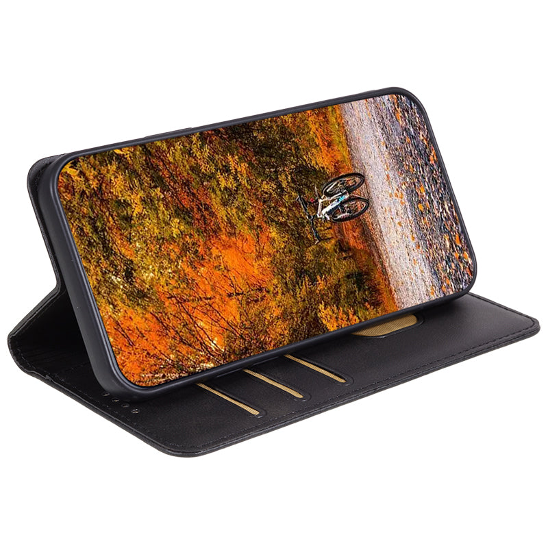 For Honor X6a 4G PU Leather Calf Texture Stand Wallet Cover Magnetic Closing Phone Case