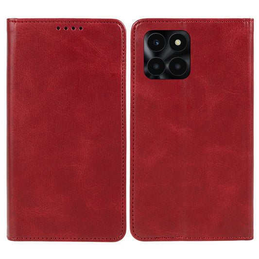 For Honor X6a 4G PU Leather Calf Texture Stand Wallet Cover Magnetic Closing Phone Case