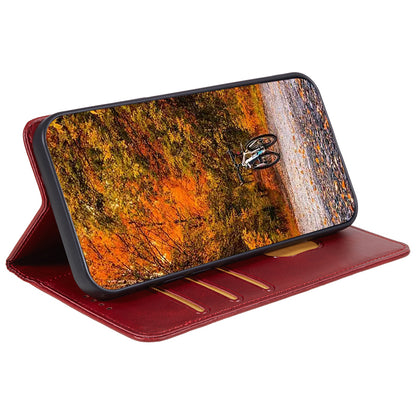 For Honor X6a 4G PU Leather Calf Texture Stand Wallet Cover Magnetic Closing Phone Case