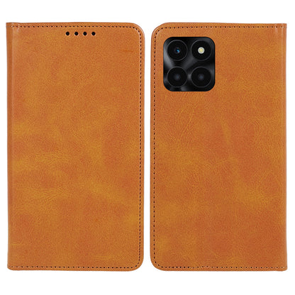 For Honor X6a 4G PU Leather Calf Texture Stand Wallet Cover Magnetic Closing Phone Case
