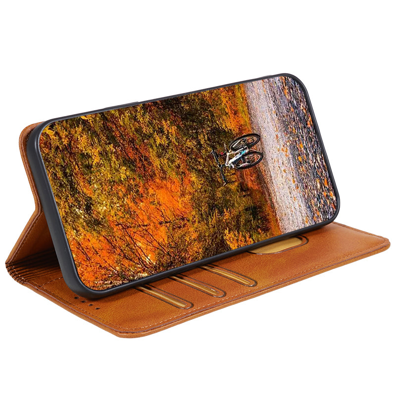 For Honor X6a 4G PU Leather Calf Texture Stand Wallet Cover Magnetic Closing Phone Case