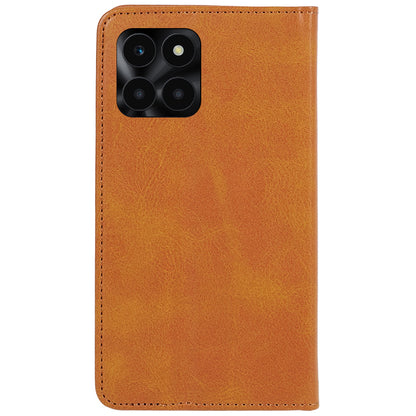 For Honor X6a 4G PU Leather Calf Texture Stand Wallet Cover Magnetic Closing Phone Case