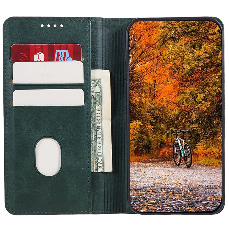 For Honor X6a 4G PU Leather Calf Texture Stand Wallet Cover Magnetic Closing Phone Case
