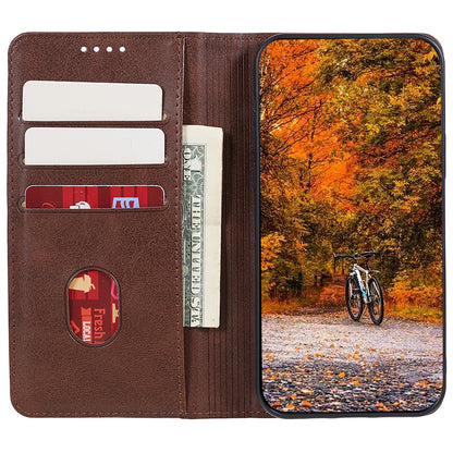 For Honor X6a 4G PU Leather Calf Texture Stand Wallet Cover Magnetic Closing Phone Case