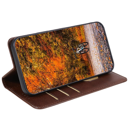 For Honor X6a 4G PU Leather Calf Texture Stand Wallet Cover Magnetic Closing Phone Case