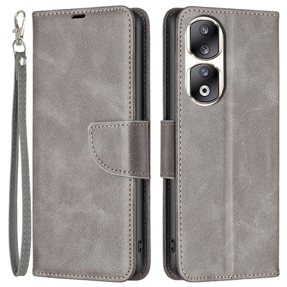 For Honor 90 Pro Full Protection Wallet Case Textured PU Leather Foldable Stand Phone Cover