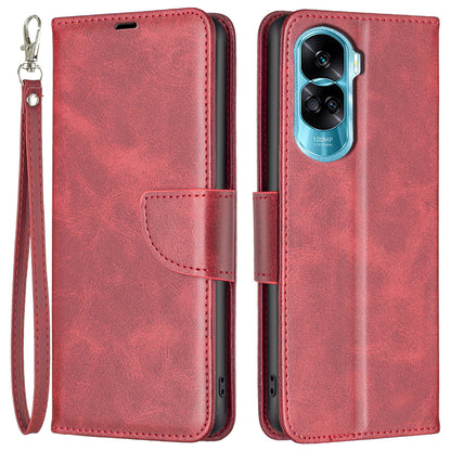 For Honor 90 Lite 5G / X50i 5G Fully Wrapped Wallet Case Textured PU Leather Stand Phone Cover