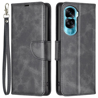 For Honor 90 Lite 5G / X50i 5G Fully Wrapped Wallet Case Textured PU Leather Stand Phone Cover
