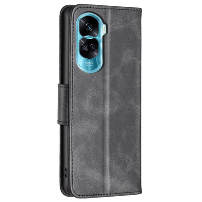 For Honor 90 Lite 5G / X50i 5G Fully Wrapped Wallet Case Textured PU Leather Stand Phone Cover