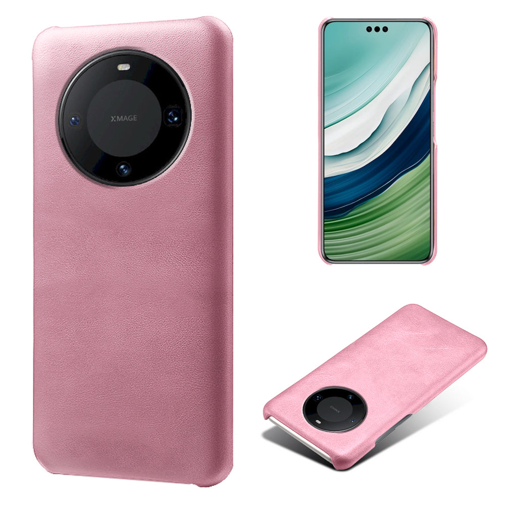 For Huawei Mate 60 Pro PU Leather + PC Cover Anti-Scratch Calf Texture Cell Phone Cover