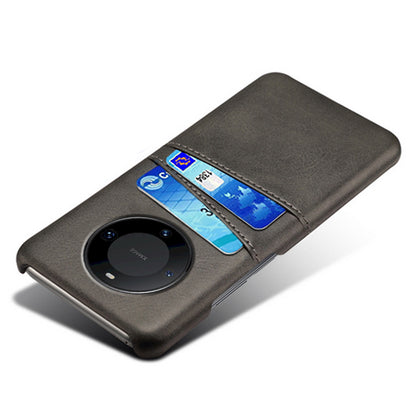 For Huawei Mate 60 PU Leather Coated PC Phone Case Smartphone Cover with Dual Card Slots