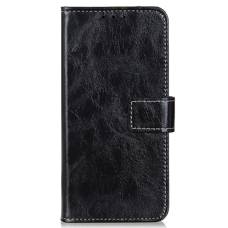 For Huawei Mate 60 Pro Crazy Horse Texture PU Leather Stand Cover Shockproof Wallet Phone Case