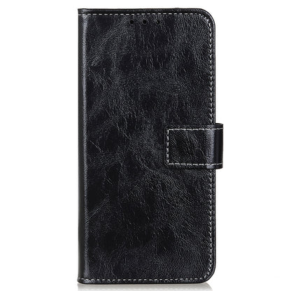For Huawei Mate 60 Pro Crazy Horse Texture PU Leather Stand Cover Shockproof Wallet Phone Case