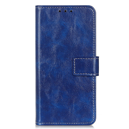 For Huawei Mate 60 Pro Crazy Horse Texture PU Leather Stand Cover Shockproof Wallet Phone Case