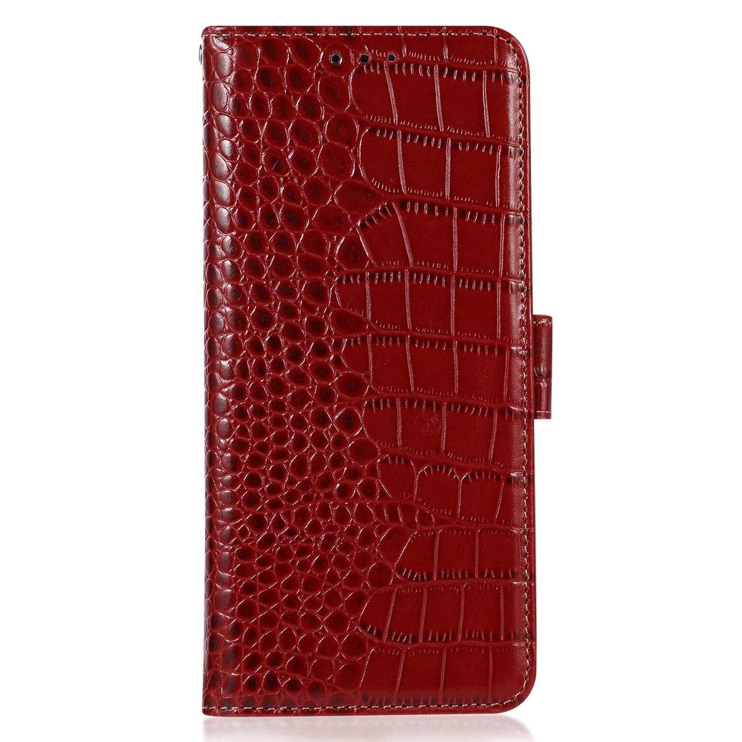 RFID Blocking Wallet Case for Huawei Mate 60 Crocodile Texture Genuine Cow Leather Phone Cover