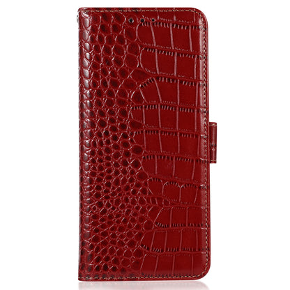 For Huawei Mate 60 Pro Genuine Cow Leather Wallet Case RFID Blocking Phone Cover with Stand