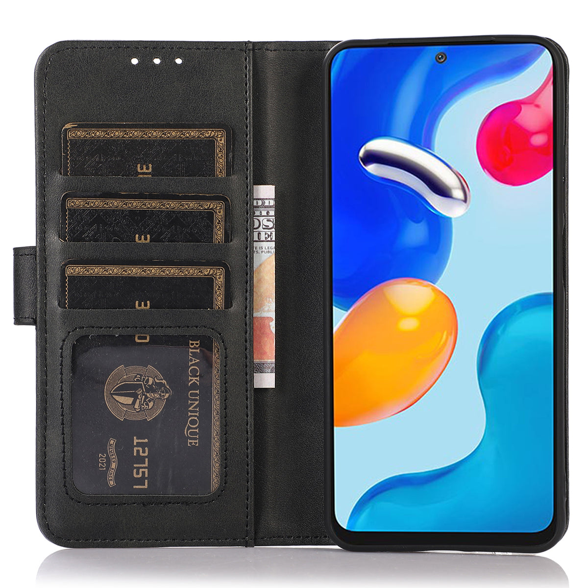 For Honor X6a 4G Phone Case Wallet Stand Anti-Scratch PU Leather Cowhide Texture Cell Phone Cover