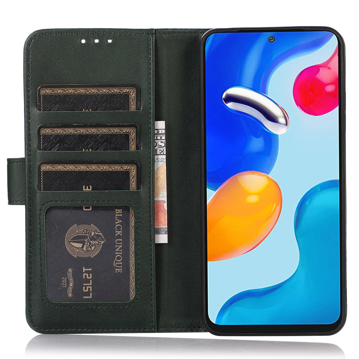 For Honor X6a 4G Phone Case Wallet Stand Anti-Scratch PU Leather Cowhide Texture Cell Phone Cover