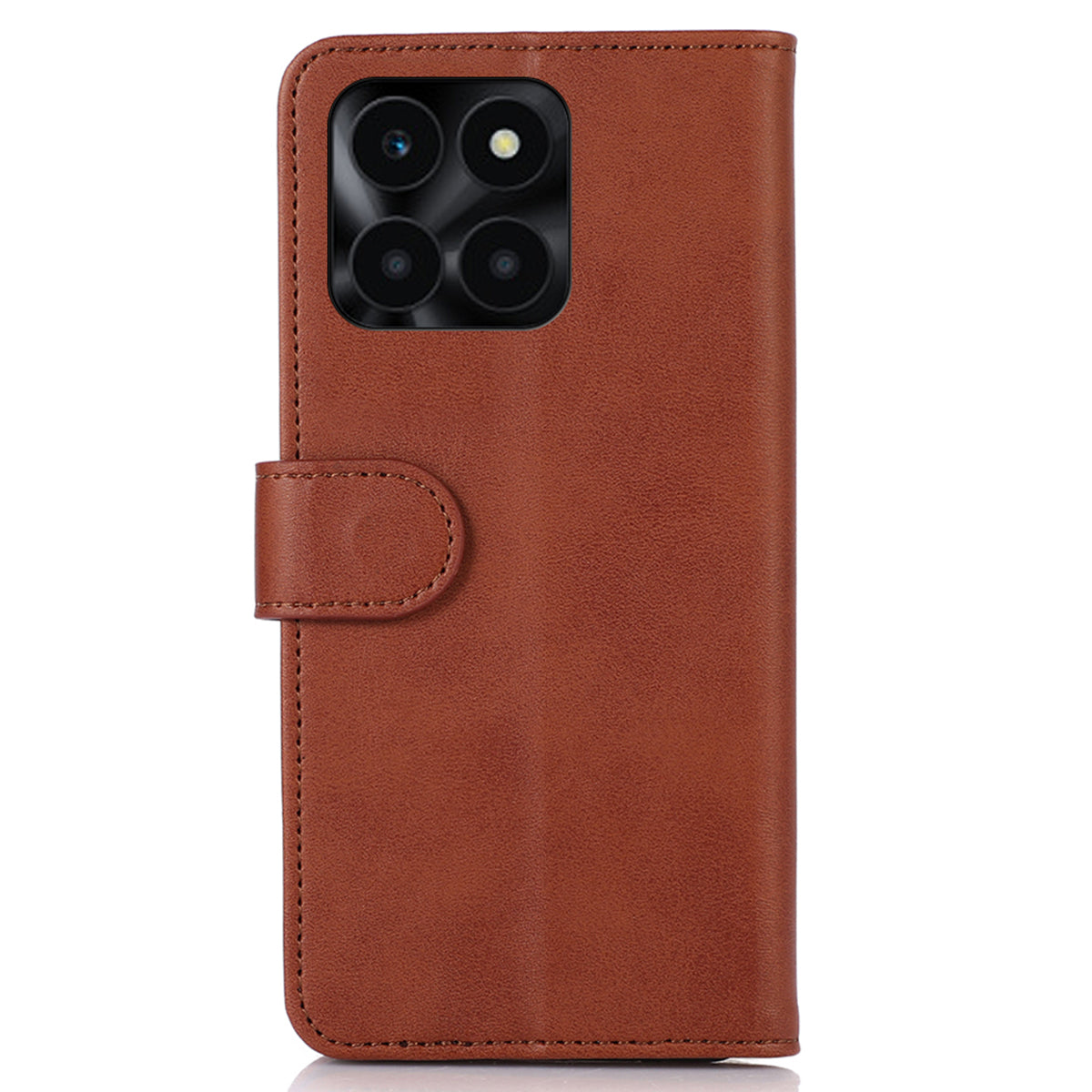 For Honor X6a 4G Phone Case Wallet Stand Anti-Scratch PU Leather Cowhide Texture Cell Phone Cover