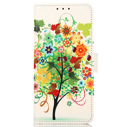 For Honor X6a 4G Pattern Printing Phone Wallet Case PU Leather Protective Phone Cover