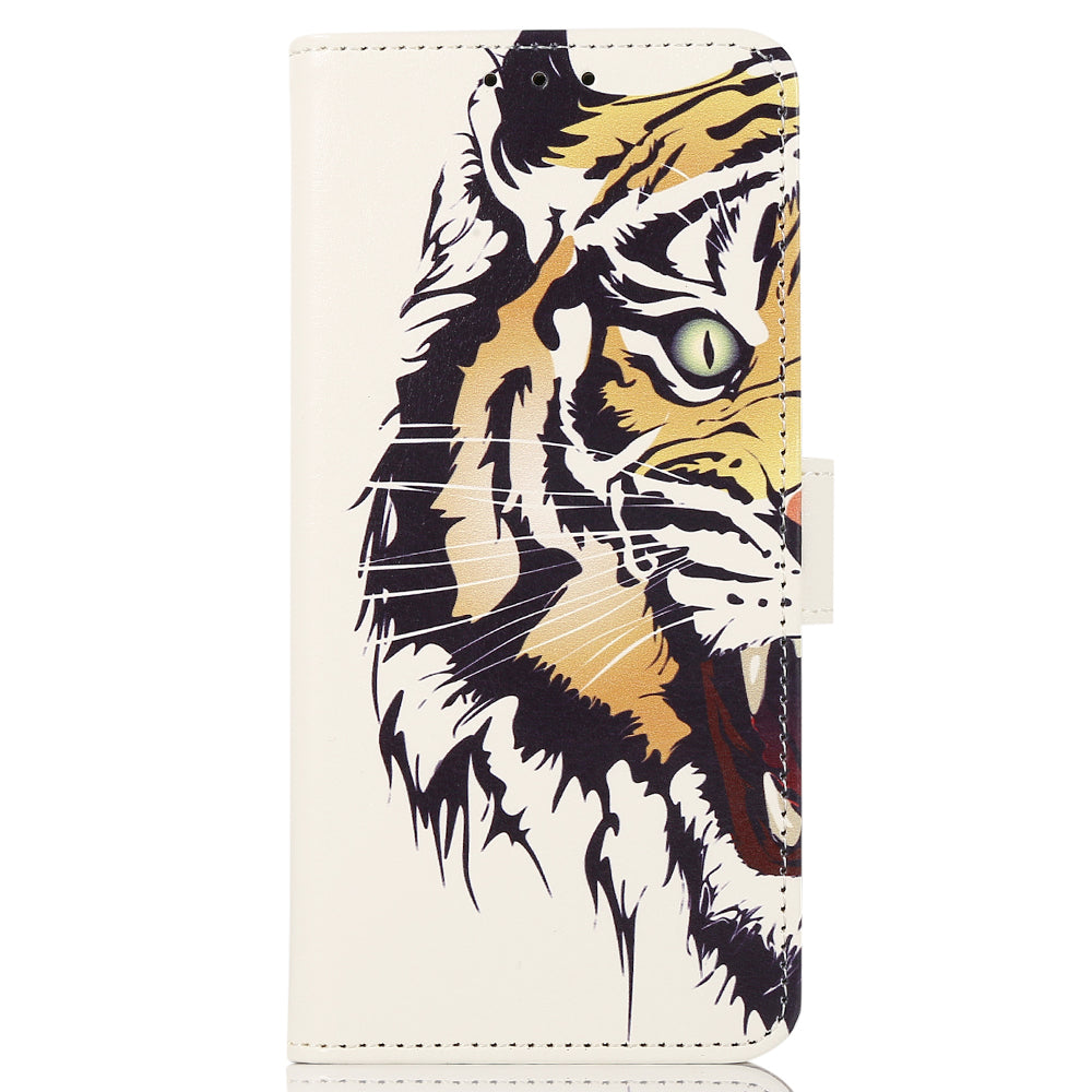 For Honor X6a 4G Pattern Printing Phone Wallet Case PU Leather Protective Phone Cover