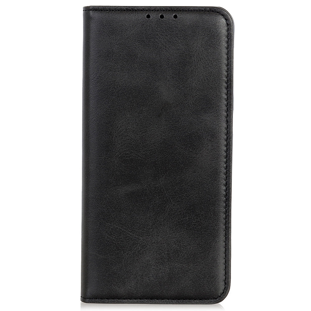 For Honor X6a 4G Mobile Phone Case Shockproof Cowhide Texture Split Leather Wallet Stand Shell