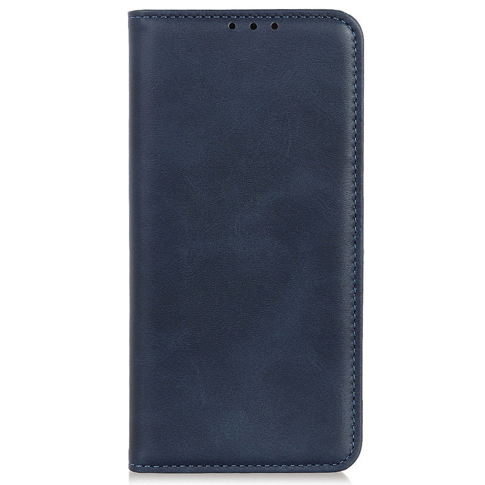 For Honor X6a 4G Mobile Phone Case Shockproof Cowhide Texture Split Leather Wallet Stand Shell