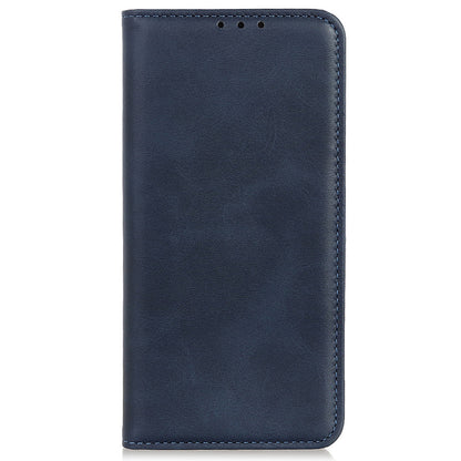 For Honor X6a 4G Mobile Phone Case Shockproof Cowhide Texture Split Leather Wallet Stand Shell