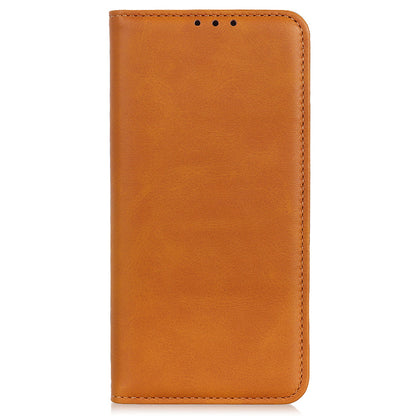 For Honor X6a 4G Mobile Phone Case Shockproof Cowhide Texture Split Leather Wallet Stand Shell