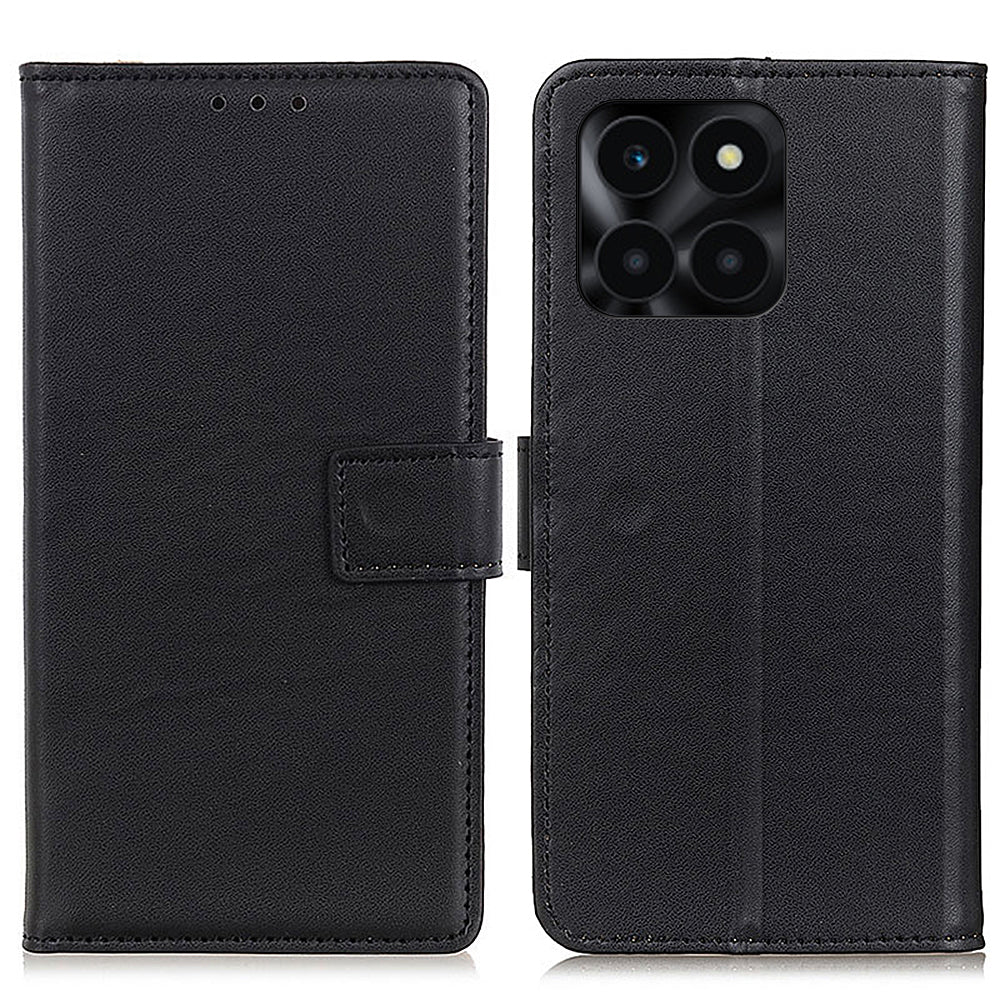 For Honor X6a 4G Wallet Phone Cover Textured Flip Stand PU Leather Smartphone Case