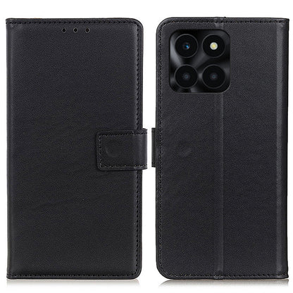 For Honor X6a 4G Wallet Phone Cover Textured Flip Stand PU Leather Smartphone Case