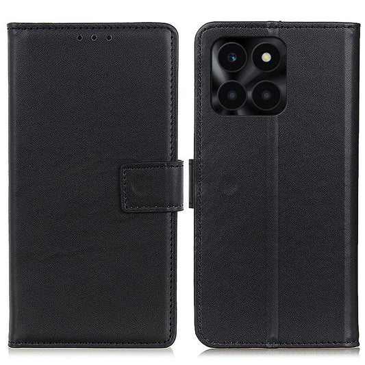 For Honor X6a 4G Wallet Phone Cover Textured Flip Stand PU Leather Smartphone Case
