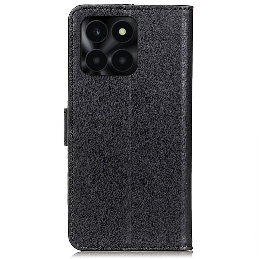 For Honor X6a 4G Wallet Phone Cover Textured Flip Stand PU Leather Smartphone Case