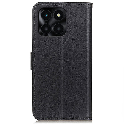 For Honor X6a 4G Wallet Phone Cover Textured Flip Stand PU Leather Smartphone Case