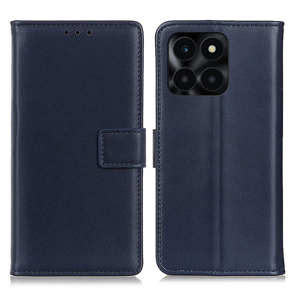 For Honor X6a 4G Wallet Phone Cover Textured Flip Stand PU Leather Smartphone Case