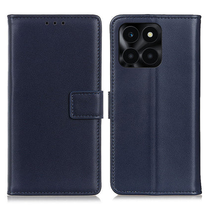 For Honor X6a 4G Wallet Phone Cover Textured Flip Stand PU Leather Smartphone Case