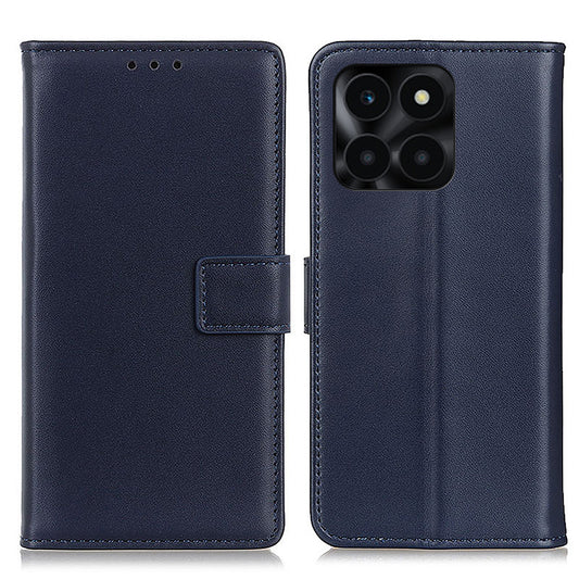 For Honor X6a 4G Wallet Phone Cover Textured Flip Stand PU Leather Smartphone Case