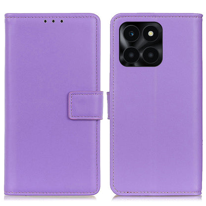 For Honor X6a 4G Wallet Phone Cover Textured Flip Stand PU Leather Smartphone Case