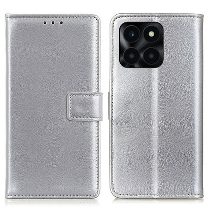 For Honor X6a 4G Wallet Phone Cover Textured Flip Stand PU Leather Smartphone Case