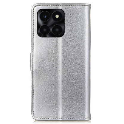 For Honor X6a 4G Wallet Phone Cover Textured Flip Stand PU Leather Smartphone Case