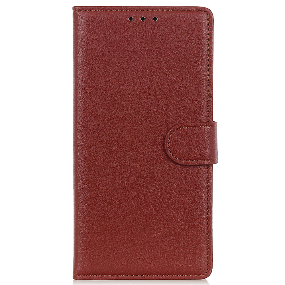 For Honor X6a 4G Shockproof Shell Litchi Texture PU Leather Wallet Case Stand Phone Cover
