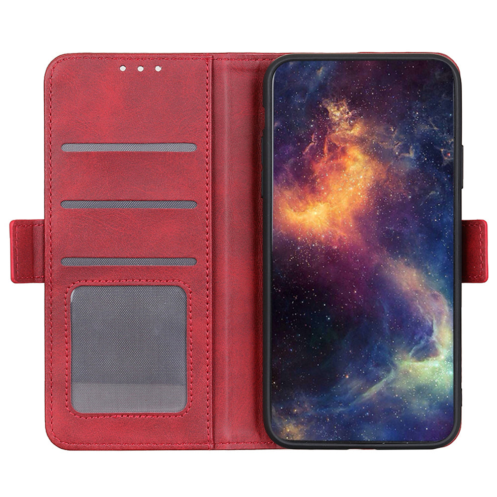 For Honor X6a 4G Cowhide Texture Wallet Phone Case PU Leather Cover Stand Phone Shell