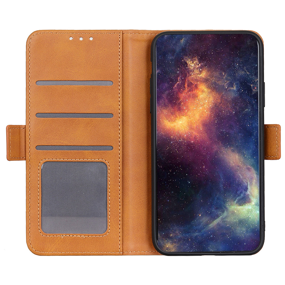 For Honor X6a 4G Cowhide Texture Wallet Phone Case PU Leather Cover Stand Phone Shell